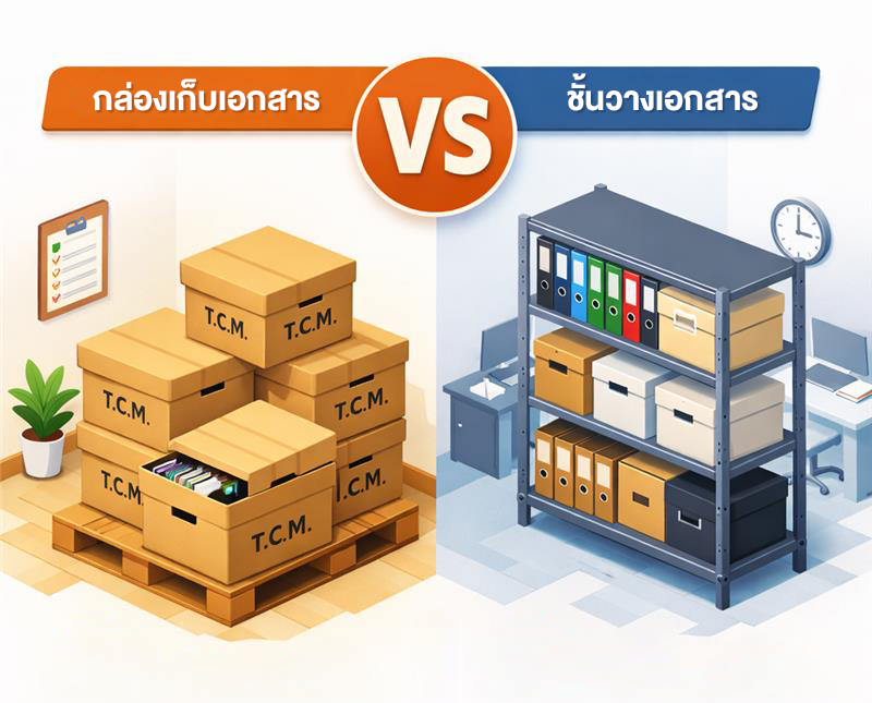 กล่องเก็บเอกสาร-vs-ชั้นวางเอกสาร